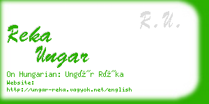 reka ungar business card